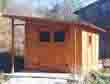 Casetta in legno doppia porta con veranda