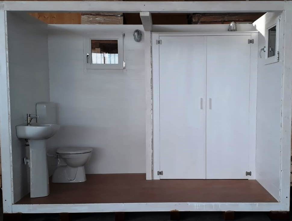 bagno modulare prefabbricato in legno trasportabile 2019