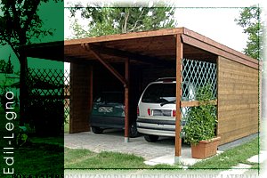 Box auto Pergolati in legno per auto