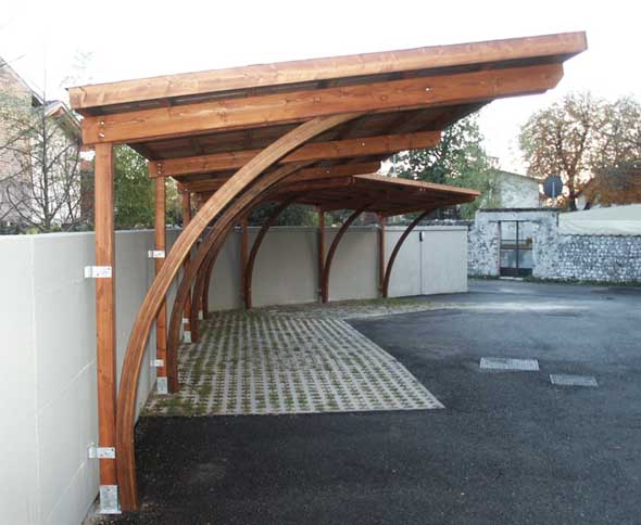 Pergolato addosssato con archi