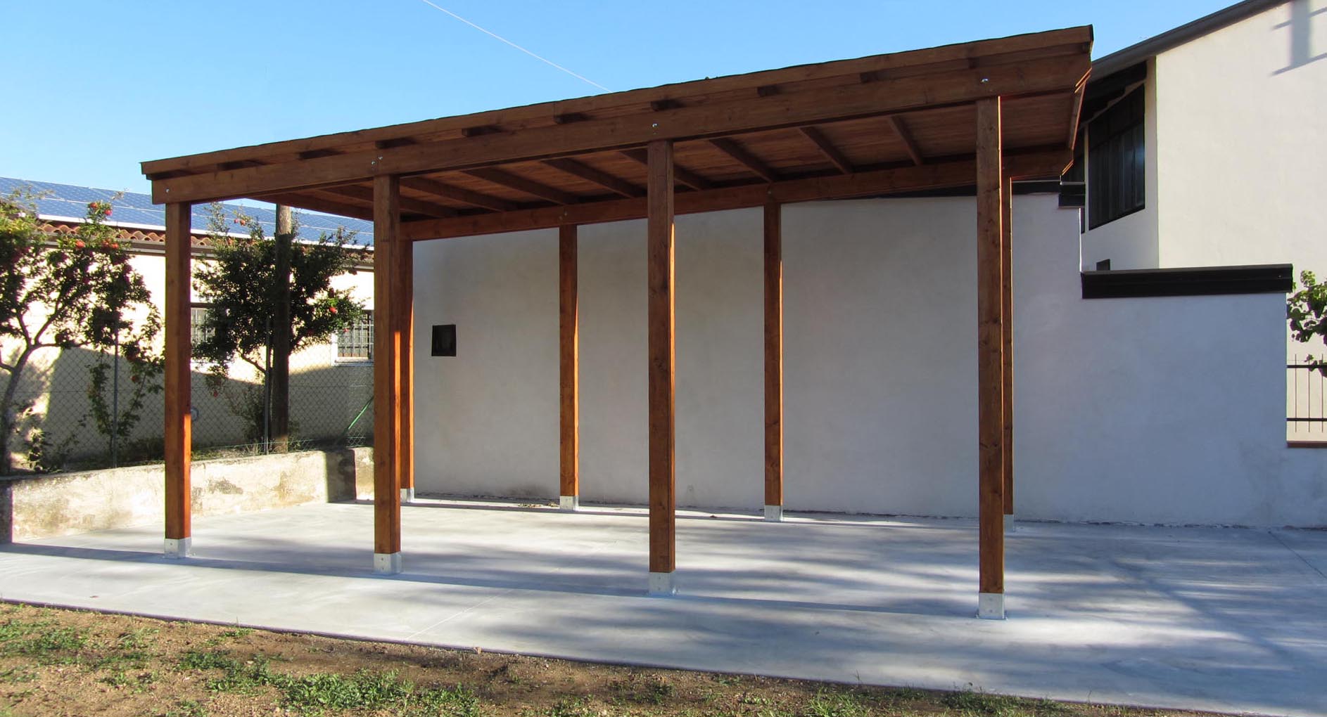 Modelli box auto in legno Progetto per gazebo in ferro