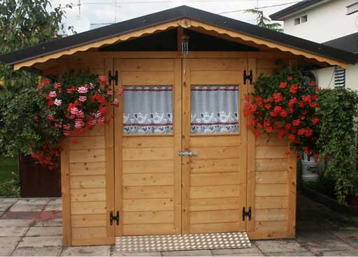 Casetta da giardino in legno 2.5x3 doppiaporta