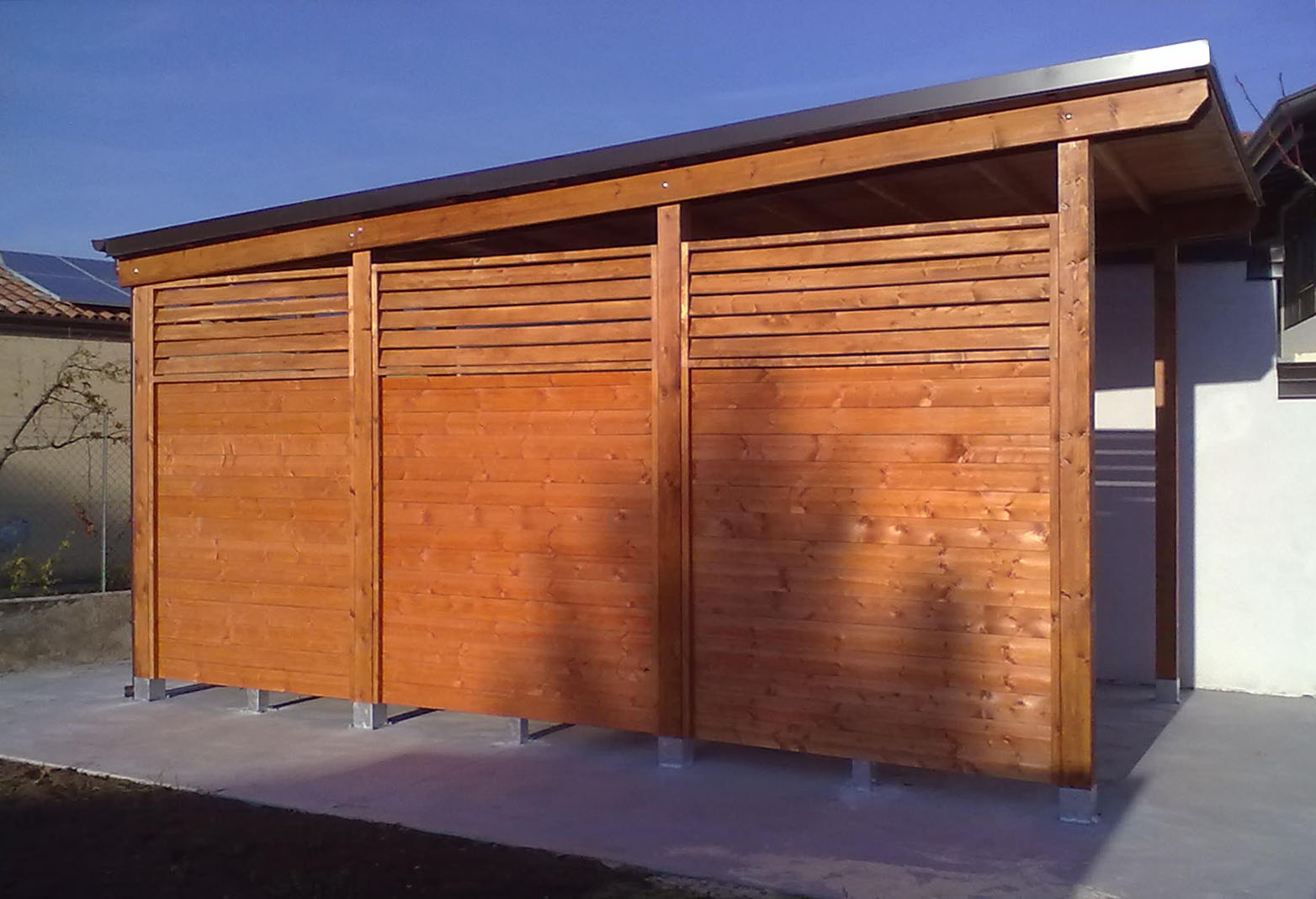 Modelli box auto in legno