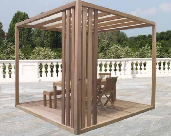 pergola in cedro canadese